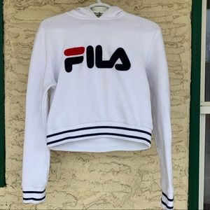 Cropped FILA hoodie